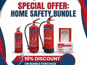 Ultimate Home Safety Bundle – 2kg, 4kg, 6kg Fire Extinguishers + Fire Blanket & First Aid Kit | Special Discount