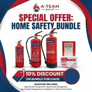 Ultimate Home Safety Bundle – 2kg, 4kg, 6kg Fire Extinguishers + Fire Blanket & First Aid Kit | Special Discount